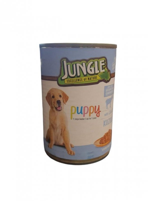 Jungle Konserve Köpek Maması Yavru Kuzu Etli 400gr