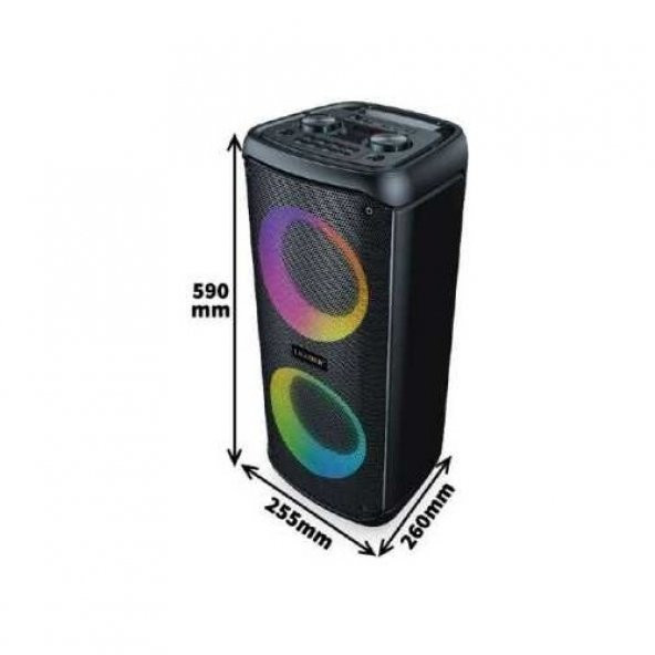 Leader Lp-6040 6.5 Incx2 Rgb Taşınabilir Ses Sistemi - 4