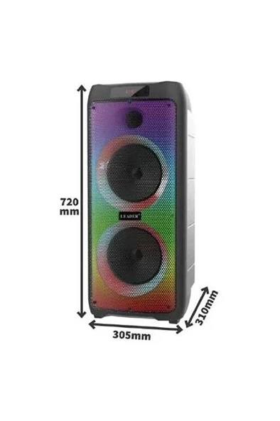 Lp-8100 8 Incx2 Rgb Taşınabilir Ses Sistemi - Resim 5