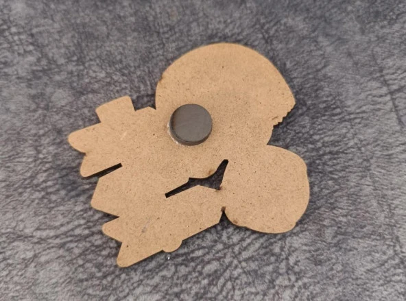 Magnet Kaplumbağa Caretta Hayvan Buzdolabı Süsü Ahşap Magnet Mıknatıslı Hediyelik Eşya - Resim 3