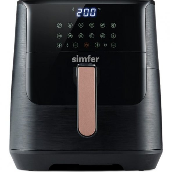 SİMFER SK-6704 AİR FRY SMART SİYAH 8L DİJİTAL - 2