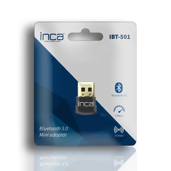 Inca Bluetooth Mini Adaptör 5.0 (10mt) - Resim 4