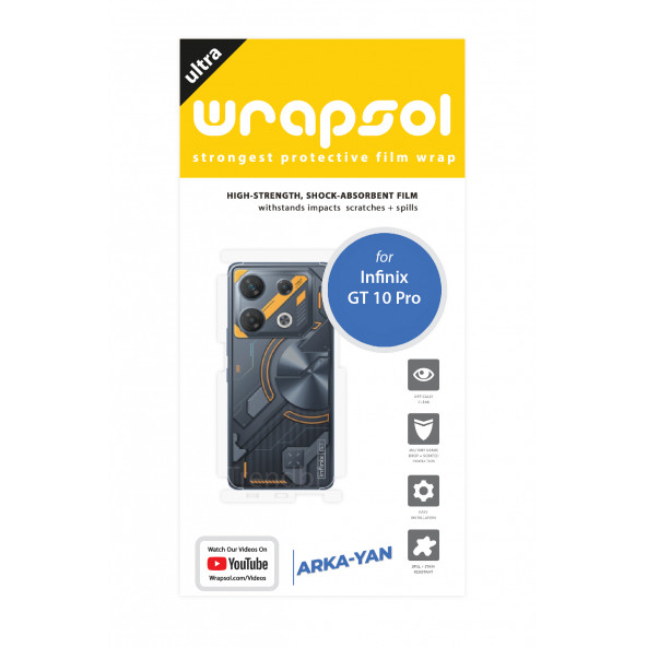 INFİNİX GT 10 PRO ARKA VE YAN KORUYUCU POLİÜRETAN FİLM - Resim 2