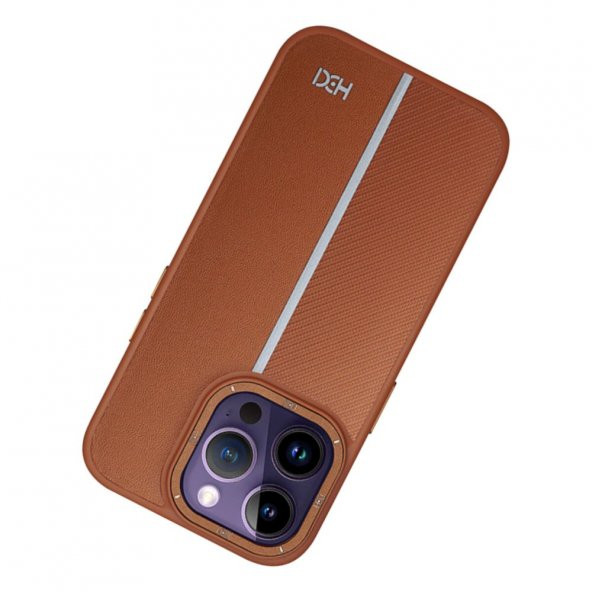 Apple iPhone 14 Pro Max Kılıf Line Pu Deri Lizbon Kapak - 12