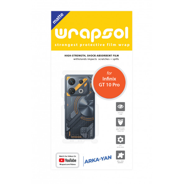 INFİNİX GT 10 PRO MAT ARKA VE YAN KORUYUCU FİLM - Resim 2