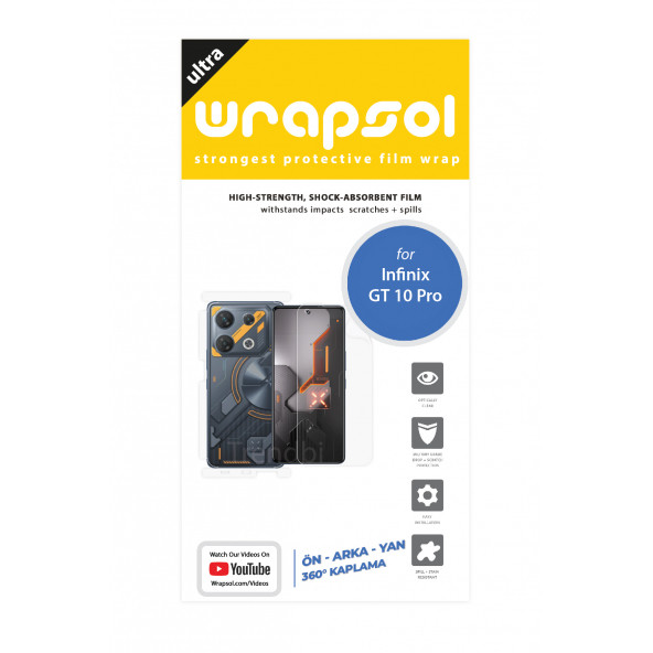 INFİNİX GT 10 PRO FULL BODY 360 DERECE TAM KAPLAMA KORUYUCU POLİÜRETAN FİLM - Resim 2