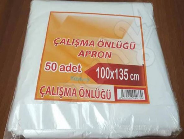 500 Adet Tek Kullanımlık Naylon Önlük Penuar Çalışma Boya Mutfak Kuaför Önlüğü Apron Kullan at