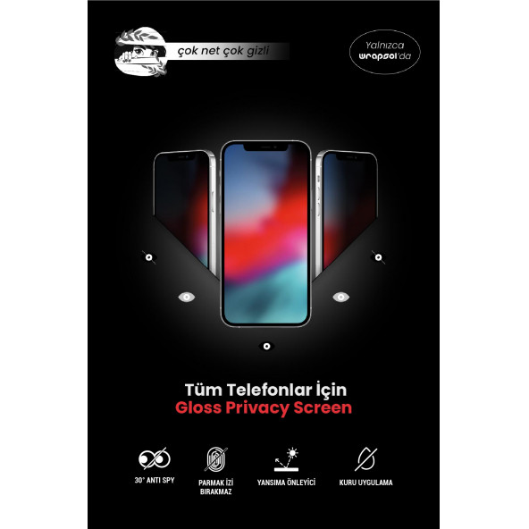 INFİNİX GT 10 PRO PARLAK HAYALET EKRAN KORUYUCU YANDAN GÖRÜNMEYEN FİLM - Resim 2