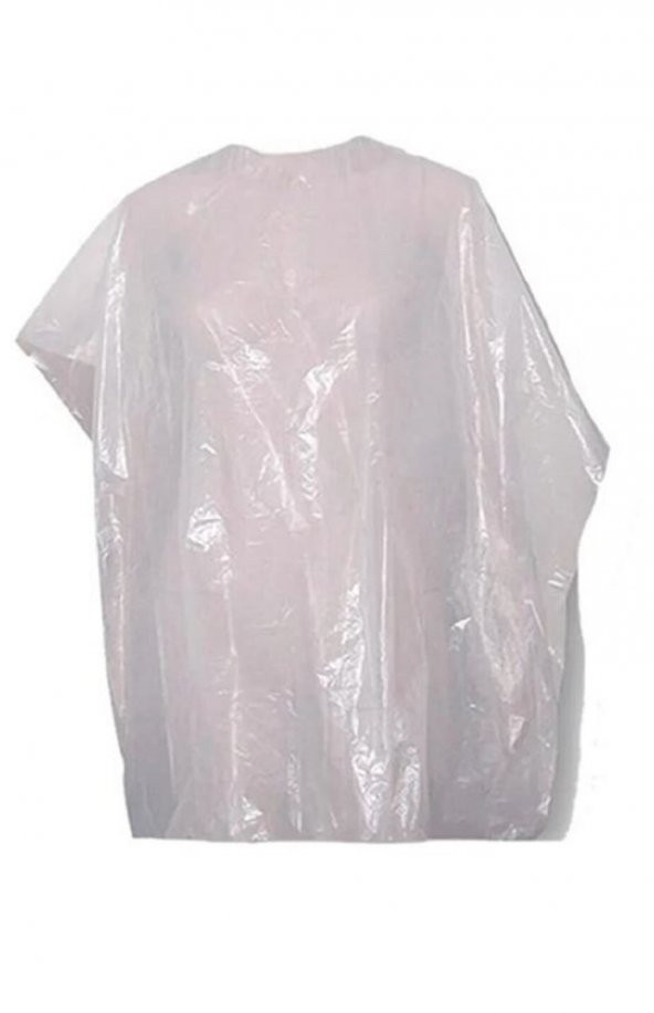 50 Adet Tek Kullanımlık Naylon Önlük Penuar Çalışma Boya Mutfak Kuaför Önlüğü Apron Kullan at - 4