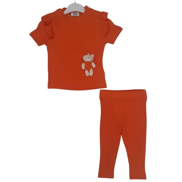 MARKAMPINK BÜRÜMCÜK AYICIKLI TAYTLI KIZ ÇOCUK TAKIM - Resim 2