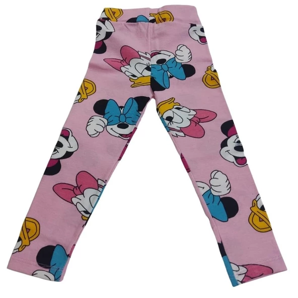 MELEĞİM MİNNİE VE DAİSY DUCK BASKILI KIZ ÇOCUK TAYT - Resim 2