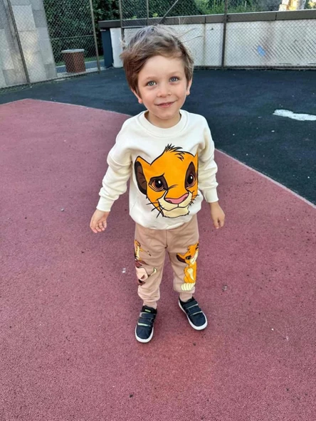 ERKEK ÇOCUK LİON KİNG SİNBAD PAMUK BİSİKLET YAKA EŞOFMAN TAKIMI - 9