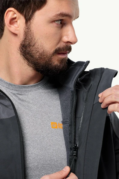 Jack Wolfskin 1115311-6001 Taubenberg 3IN1 Jkt M Erkek Outdoor Mont - 8