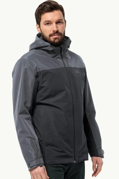 Jack Wolfskin 1115311-6001 Taubenberg 3IN1 Jkt M Erkek Outdoor Mont - 6