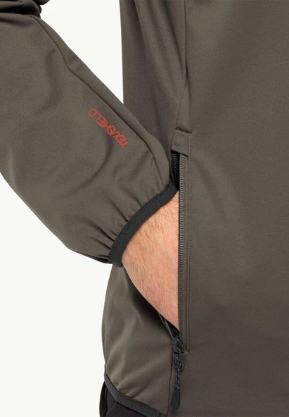 Jack Wolfskin 1306922-5719 Feldberg Hoody M Erkek Softshell Ceket - 2