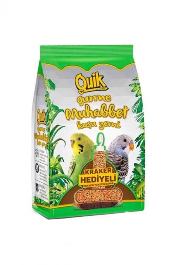Gurme Muhabbet Kuşu Yemi 500 gr Kraker Hediyeli