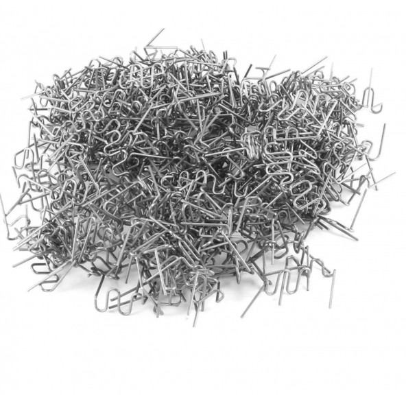 Yate10 500+500 Adet 0,6mm-0,8mm Dalgalı Tip Plastik Kaynak Zımba Teli - 4