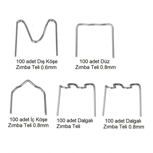 Yate10 500 Adet Set Plastik Kaynak Zımba Teli - 4