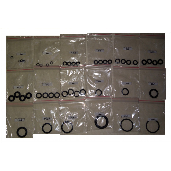 Yate10 45 Adet Kauçuk O-Ring Conta Takımı Kilitli Poşetli - 2