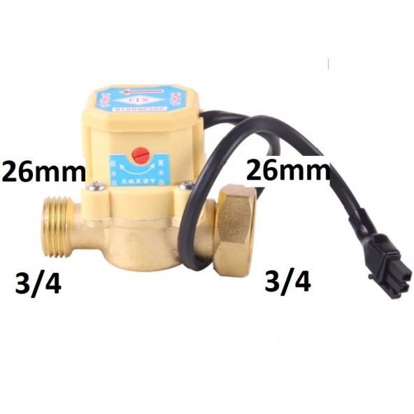 26mm 3/4 "pt 26mm 3/4" Su Akış Sensörü Anahtarı - 5