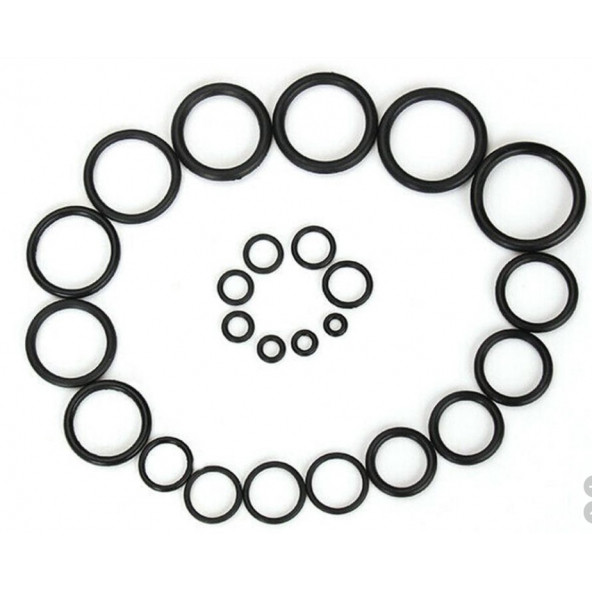 24 Çeşit 120 Adet Kauçuk O-Ring Conta Takımı Kilitli Poşetli - 4