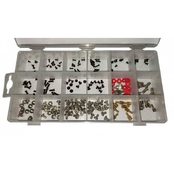 Yate10 206 Parça Laptop+Pc Kasa Vidası Büyük Kutulu