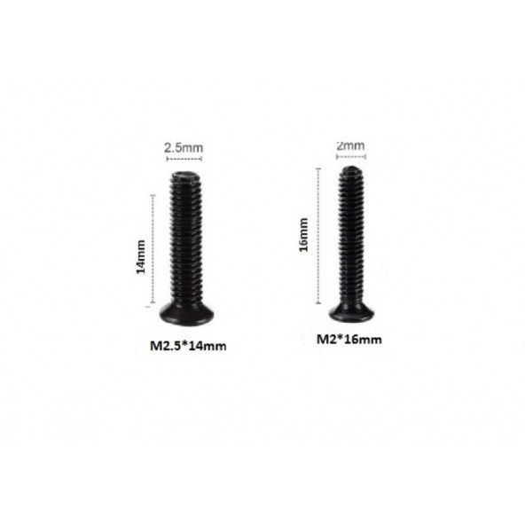 Yate10 20 Adet 14-16mm Laptop Vidası Kilitli Poşetli