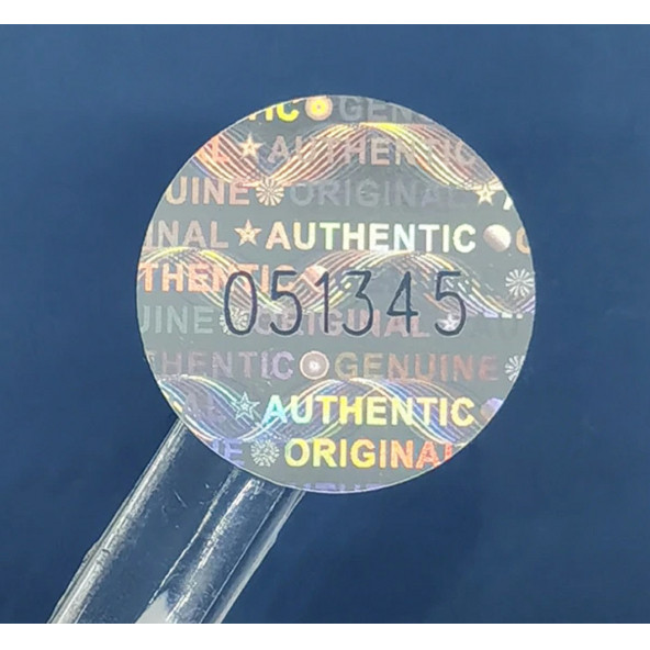 Yate10 15mm Çaplı Hologramlı Garanti Etiketi Seri Numaralı 100 Adet - 5