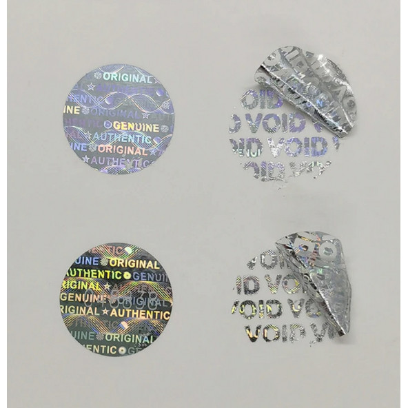 Yate10 15mm Çaplı Hologramlı Garanti Etiketi Seri Numaralı 100 Adet - 6