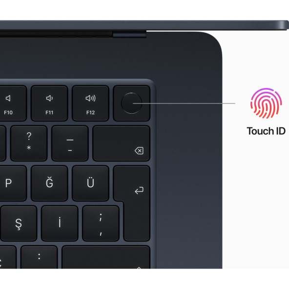 MacBook Air 15.3 inc M2 8CPU 10GPU 8GB 256GB Gece Yarısı MQKW3TU/A-Teşhir - 6