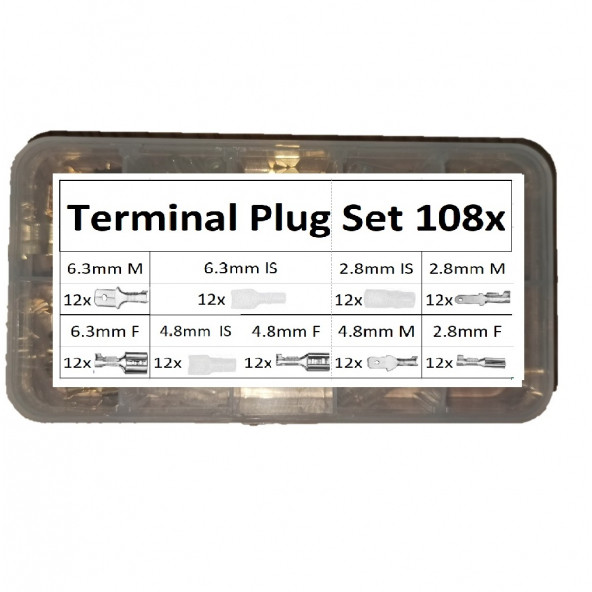 Yate10 108 Adet Nikel Terminal Konnektör Seti Kutulu - 5