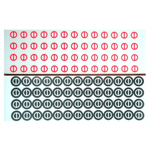 Yate10 104 adet 7mm Vida Garanti Etiketi - 4