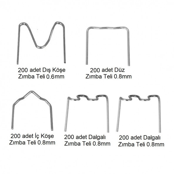 Yate10 1000 Adet Set Plastik Kaynak Zımba Teli - 4