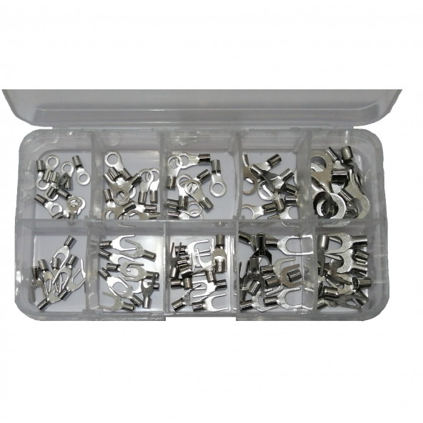 Yate10 100 Adet 10 boy Kutulu Sıkma Kablo Pabucu Terminali - 2