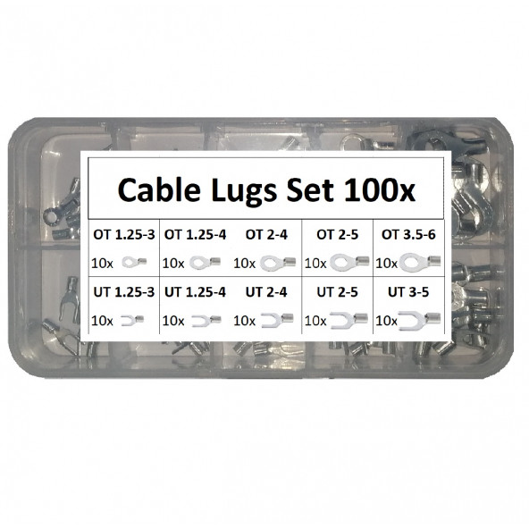 Yate10 100 Adet 10 boy Kutulu Sıkma Kablo Pabucu Terminali - 4