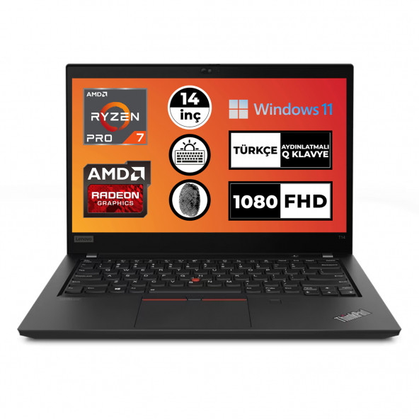 LENOVO T14 G2 AMD Ryzen 7 5850U 16GB 512GB SSD 14" Windows 11 Pro 20XLS3FUTX001