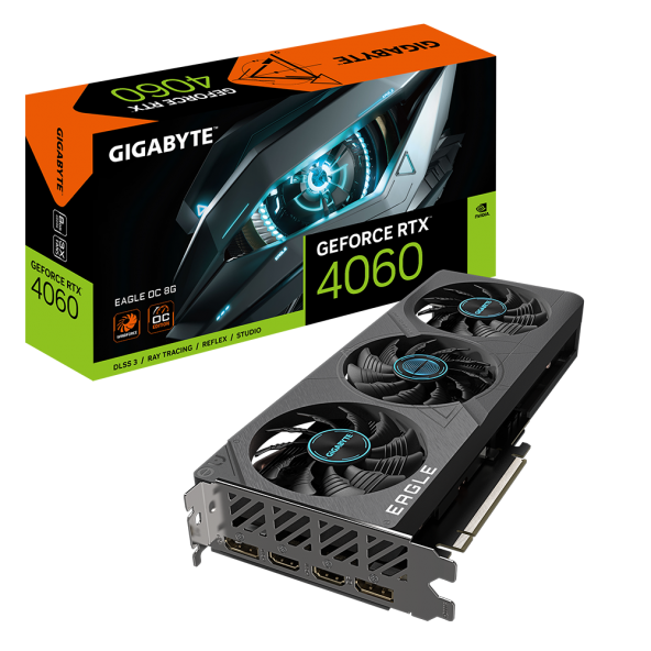 GIGABYTE  RTX 4060 EAGLE OC 8GB GDDR6 128 Bit Nvidia Ekran Karti