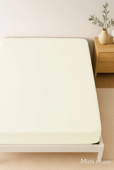 Çift Kişilik Düz Penye %100 Pamuklu Lastikli Çarşaf 160X200 - 12