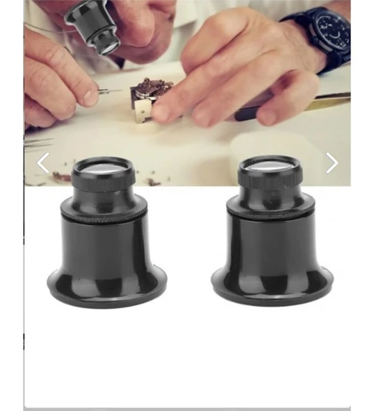 Süper Kuyumcu Saatçi Büyüteci 20x Büyüteç Saat Takı Tamir Göz Mercek Makro Lens