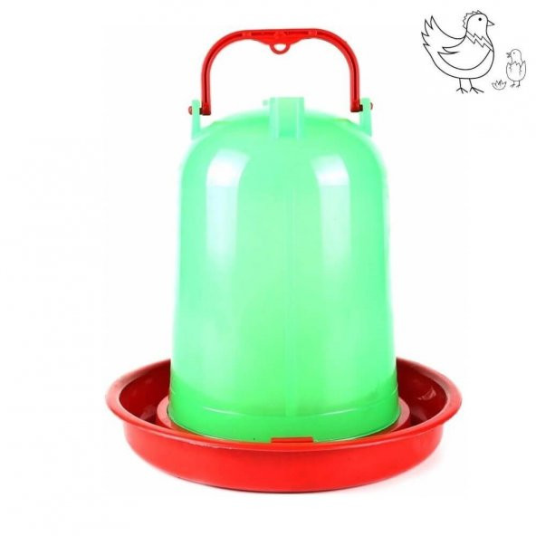 Tavuk ve Civciv Suluğu 1,3 Lt (Plastik-Korumalı)-2 Adet - 2