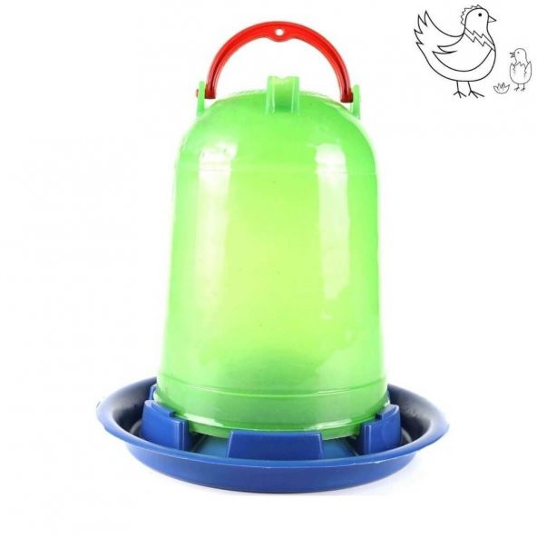 Tavuk ve Civciv Yemliği 5 Lt (Plastik-Korumalı)-2 Adet - 2