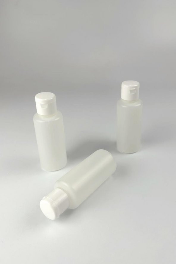 Flip Kapaklı Şeffaf Seyehat Seti 3lü Sişe 100ml - 3