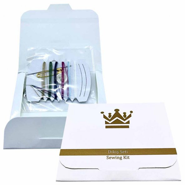 100 Adet Otel Buklet Dikiş Seti Kutulu Promosyon Reklam Hediye