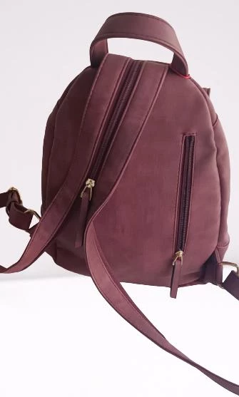 Çanta 90214 Los Angales Polo Club Model 6411 Fuşya Suni Deri El Yapım - 2