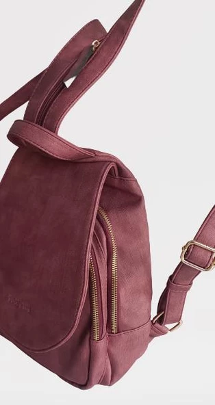 Çanta 90214 Los Angales Polo Club Model 6411 Fuşya Suni Deri El Yapım - 5