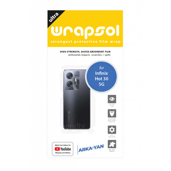 INFİNİX HOT 30 5G ARKA VE YAN KORUYUCU POLİÜRETAN FİLM - 2