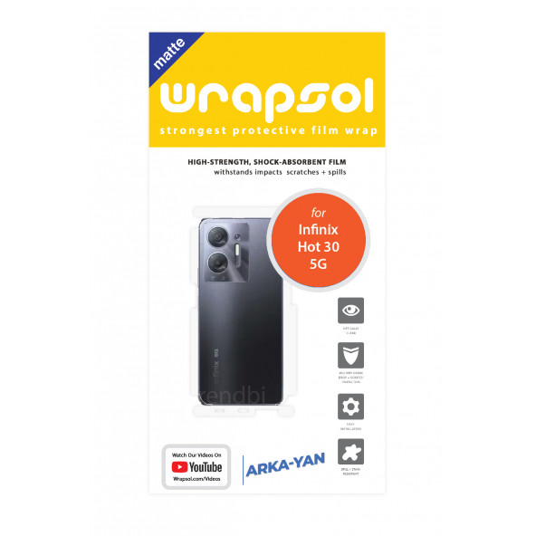 INFİNİX HOT 30 5G MAT ARKA VE YAN KORUYUCU FİLM - Resim 2