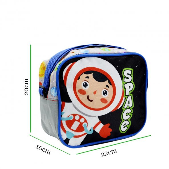 Sentor 3 Bölmeli İlkokul Okul Sırt Çantası Ve Beslenme Çantası Space Gri - 4