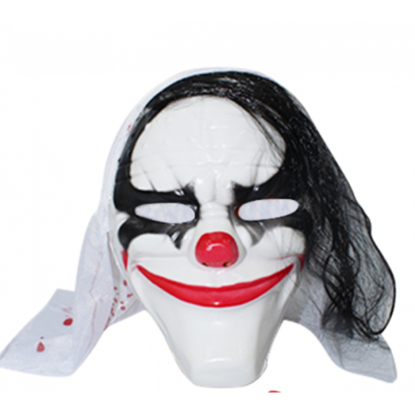 Halloween Maske Joker Saçlı