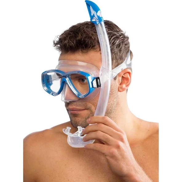 Cressi Perla Maske Mexico Şnorkel Seti  CLEAR-BLUE - 3